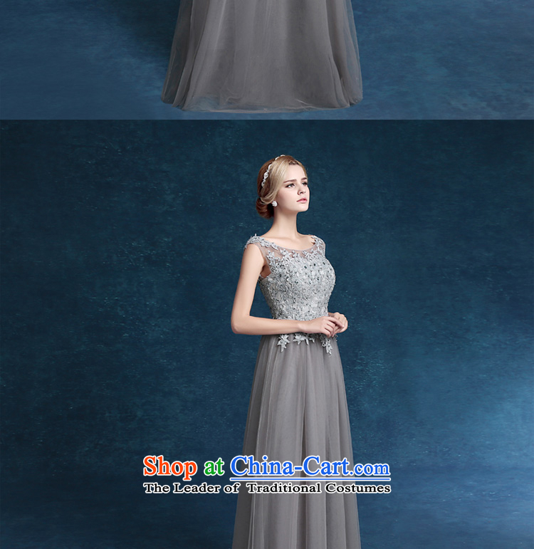 2015 new gray bride wedding dress long upscale dinner dress evening gray shoulders Sau San moderator dress gradient gray XL Photo, prices, brand platters! The elections are supplied in the national character of distribution, so action, buy now enjoy more preferential! As soon as possible.