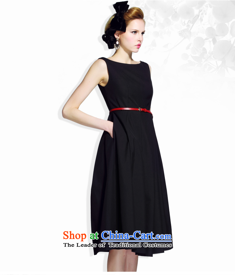 Mrs Diana be 2015 Pik autumn new round-neck collar sleeveless long antique dresses A skirt large skirt dress BH02134179 black S picture, prices, brand platters! The elections are supplied in the national character of distribution, so action, buy now enjoy more preferential! As soon as possible.