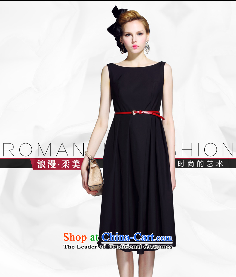 Mrs Diana be 2015 Pik autumn new round-neck collar sleeveless long antique dresses A skirt large skirt dress BH02134179 black S picture, prices, brand platters! The elections are supplied in the national character of distribution, so action, buy now enjoy more preferential! As soon as possible.