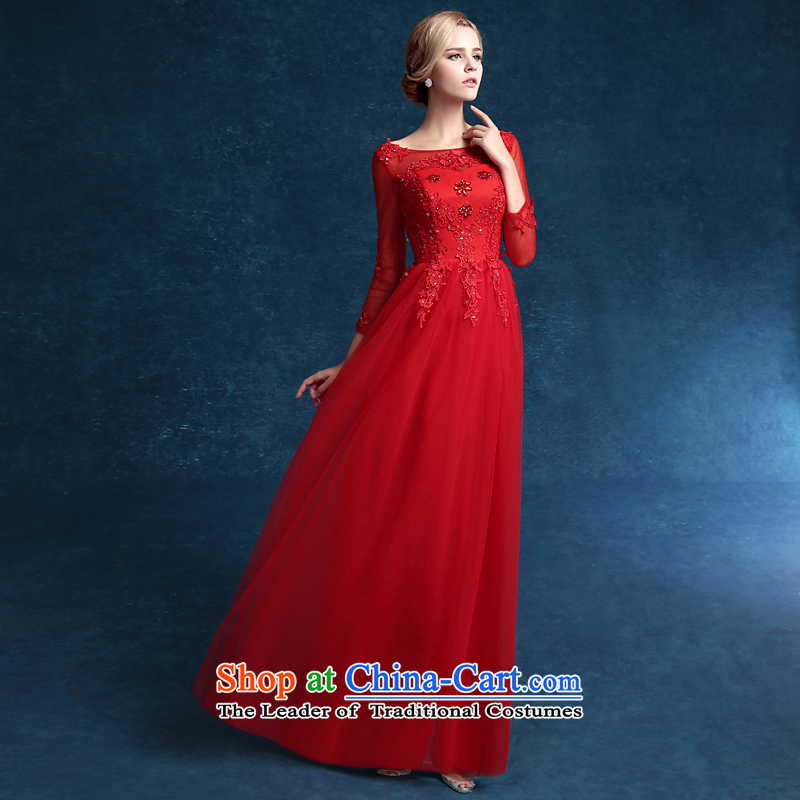 Each original Connie 2015 new wedding dresses red dress long large marriages in summer clothing cuff bows long red tailored, does not allow for every JIAONI stephanie () , , , shopping on the Internet