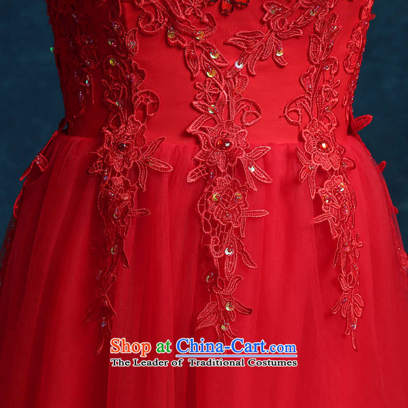 Each original Connie 2015 new wedding dresses red dress long large marriages in summer clothing cuff bows long red tailored, does not allow for every JIAONI stephanie () , , , shopping on the Internet