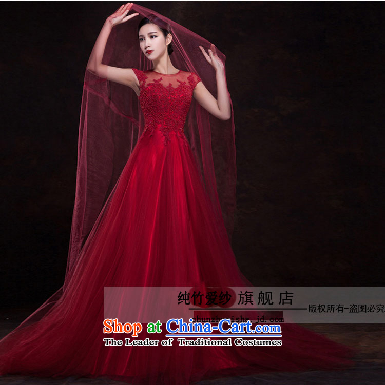Pure Love bamboo yarn 2015 new red bride wedding dress long evening dresses evening drink service red shoulders dark red dress Sau San tailored customer service contact pictures, prices, brand platters! The elections are supplied in the national character of distribution, so action, buy now enjoy more preferential! As soon as possible.