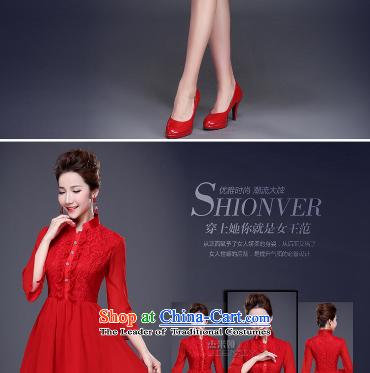 Jie Mija Evening Dress Short, 2015 NEW Summer red marriages bows services bridesmaid serving evening banquet dresses female champagne color M picture, prices, brand platters! The elections are supplied in the national character of distribution, so action, buy now enjoy more preferential! As soon as possible.