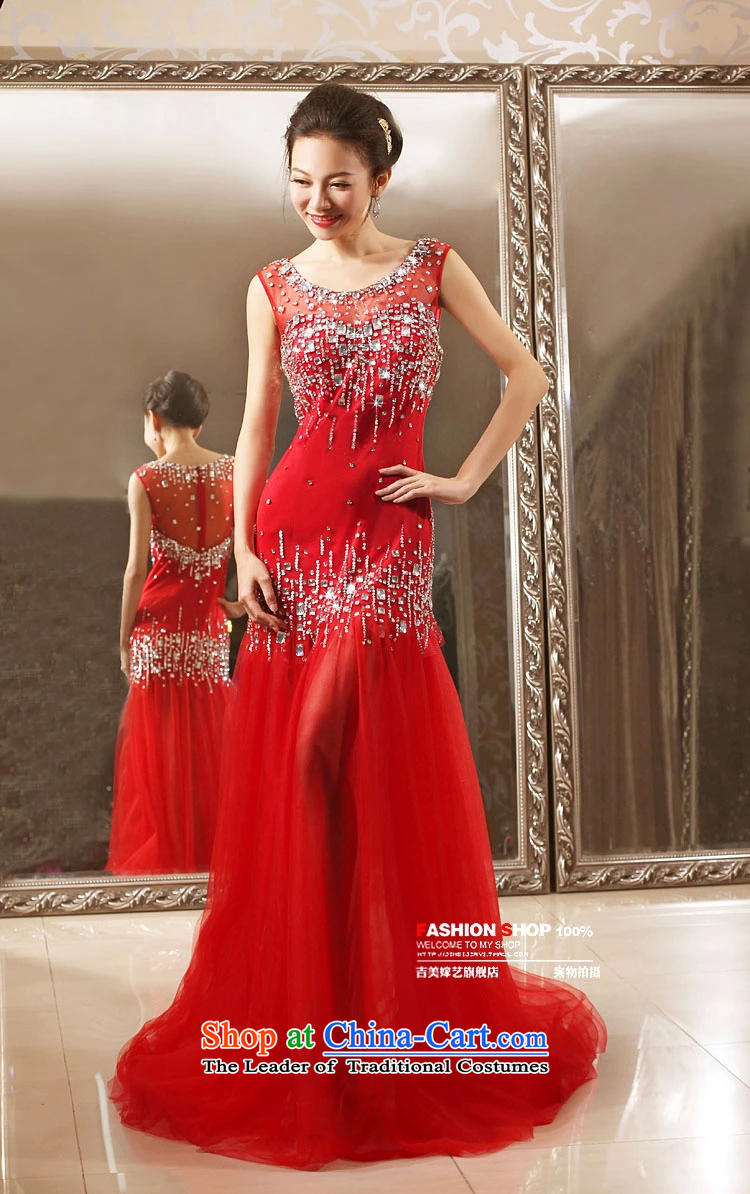 Wedding dress Kyrgyz-american married arts 2015 New 2 Korean dress LS7300 shoulder to align the bride dress red S picture, prices, brand platters! The elections are supplied in the national character of distribution, so action, buy now enjoy more preferential! As soon as possible.