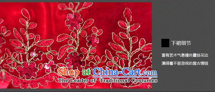 Jie mija bows Service, Mr Ronald 2015 new marriages a field shoulder red wedding betrothal festival evening dresses female red sleeved XL Photo, prices, brand platters! The elections are supplied in the national character of distribution, so action, buy now enjoy more preferential! As soon as possible.