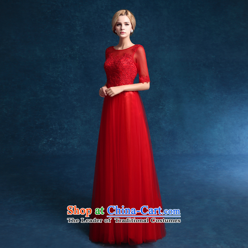 Each Service Bridal Fashion Connie followed by 2015 Summer New Red wedding dresses in long-sleeved marriage evening dresses lace red tailored, does not allow for every JIAONI stephanie () , , , shopping on the Internet