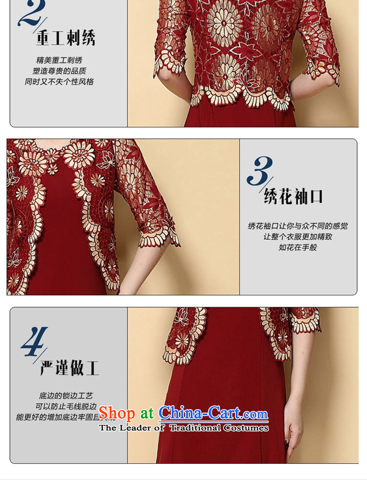  In 2015, the elderly, Mrs Rosanna Ure, Kosovo large wedding wedding mother with two piece suits in the skirt women 6351 sleeved red (pre-sale on 26 July shipment) L picture, prices, brand platters! The elections are supplied in the national character of distribution, so action, buy now enjoy more preferential! As soon as possible.
