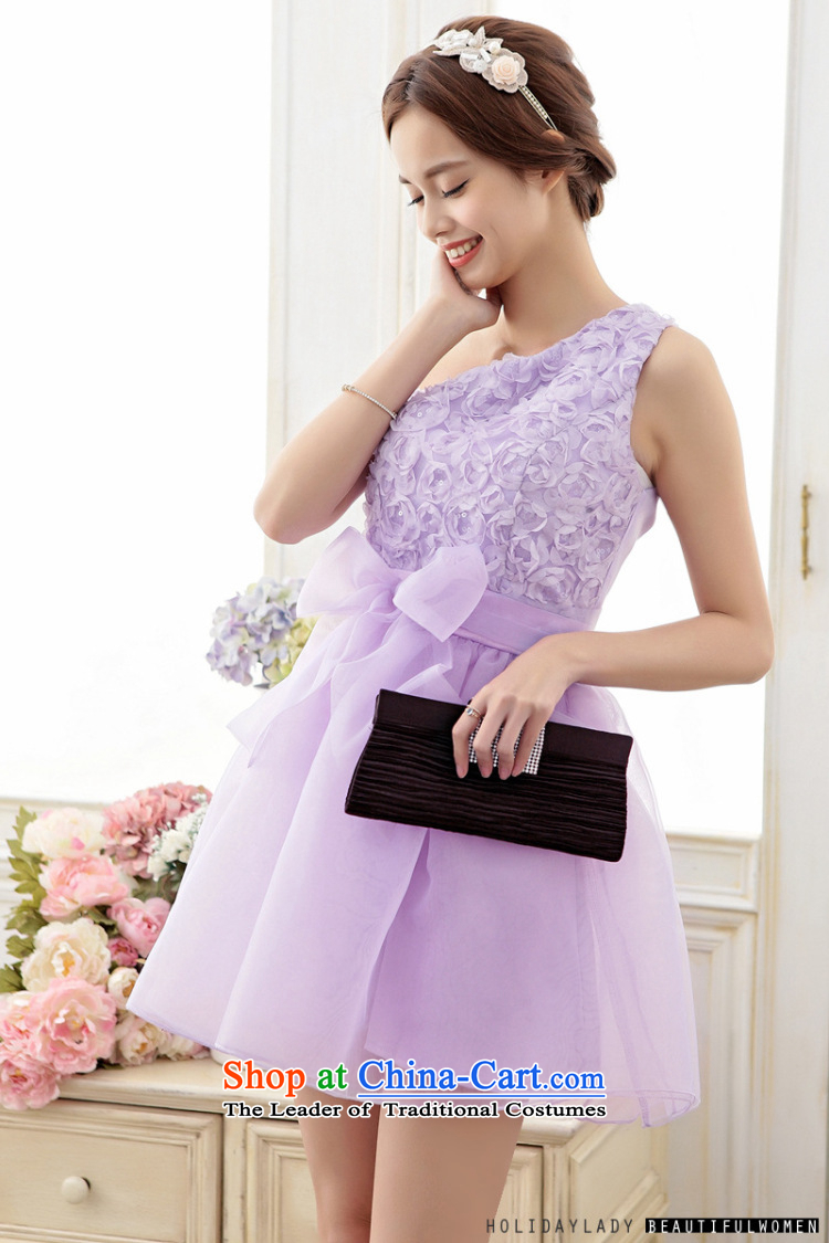 The end of the light (QIAN MO) sweet rose embroidered Single twine bow knot the shoulder yarn bon bon skirt princess dress 6705 skirt purple M picture, prices, brand platters! The elections are supplied in the national character of distribution, so action, buy now enjoy more preferential! As soon as possible.