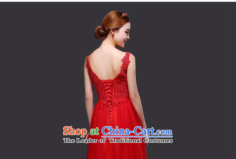 Tslyzm bride lace bows services shoulder back water drilling evening dresses long 2015 new autumn and winter Foutune of video thin Top Loin of the persons chairing the pregnant woman dress RED M picture, prices, brand platters! The elections are supplied in the national character of distribution, so action, buy now enjoy more preferential! As soon as possible.