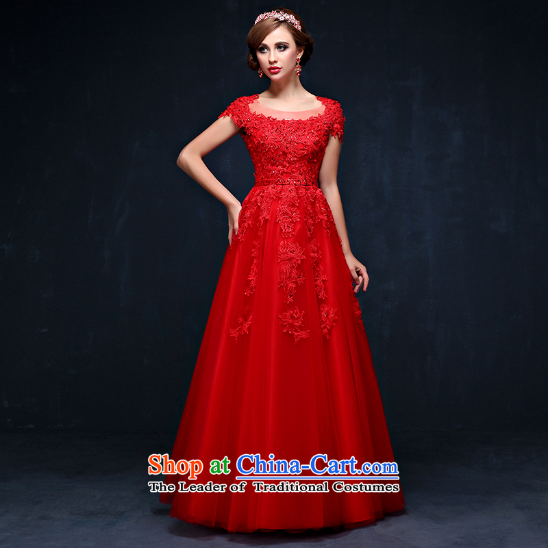 The bride dress bows services long summer 2015 new Korean lace bride services big red code followed the Sau San tie wedding red L waist 2.2), Mrs Alexa Lam Roundup , , , shopping on the Internet