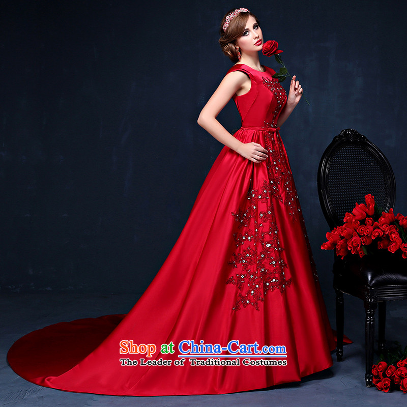 The bride dress Summer 2015 New 2 shoulder length, wine red tail bows to larger graphics thin wine red dress banquet PUERTORRICANS waist 2.0), Mrs Alexa Lam Roundup , , , shopping on the Internet