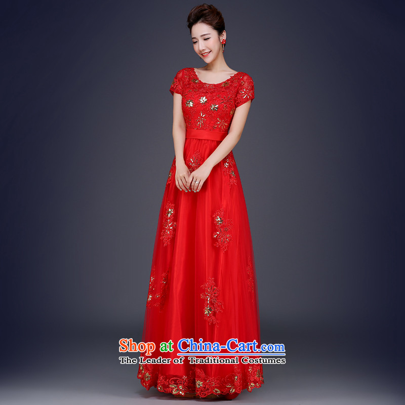 Jie mija bows service long summer 2015 new wedding dresses red lace marriages short of evening dresses Sau San female red long XL, Cheng Kejie mia , , , shopping on the Internet