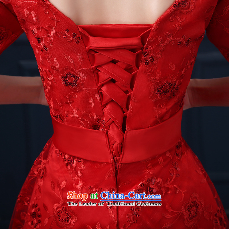 7 7 color tone 2015 new marriage, bridal bows red dress uniform pregnant women can be customized L039 Red 7 Cuff XXL, 7 color 7 Tone , , , shopping on the Internet