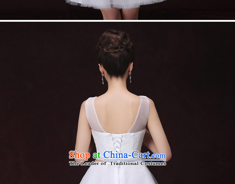 Jacob Chan bridesmaid to serve small Dress Short, 2015 new spring and summer graphics thin sister skirt moderator banquet dance evening dresses champagne color L picture, prices, brand platters! The elections are supplied in the national character of distribution, so action, buy now enjoy more preferential! As soon as possible.