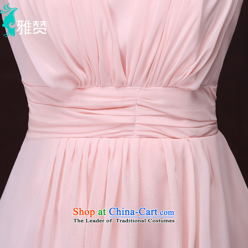 Jacob Chan Bridesmaid Dress Short of mission the summer and autumn of 2015 the new binding with single shoulder pink dresses or sisters who graduated from small countries such as bridesmaid to serve a 2-V-NECK XXL, shoulder and Jacob Chan (YAZAN) , , , shopping on the Internet
