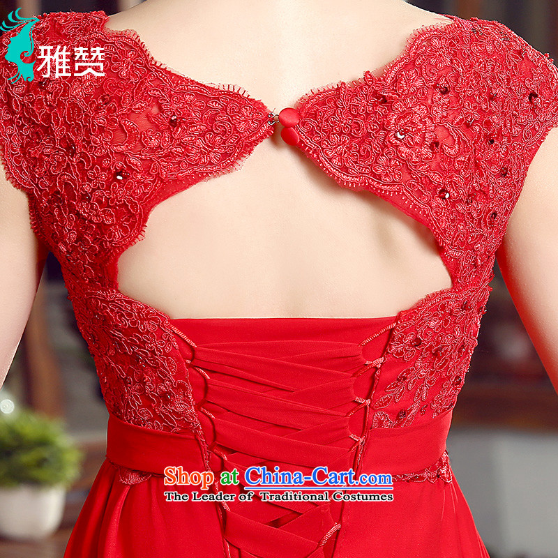 Jacob Chan pregnant women serving high loins length bows, bridal wedding dress 2015 Spring/Summer new shoulders lace bow tie large red XXL, Jacob Chan (YAZAN) , , , shopping on the Internet