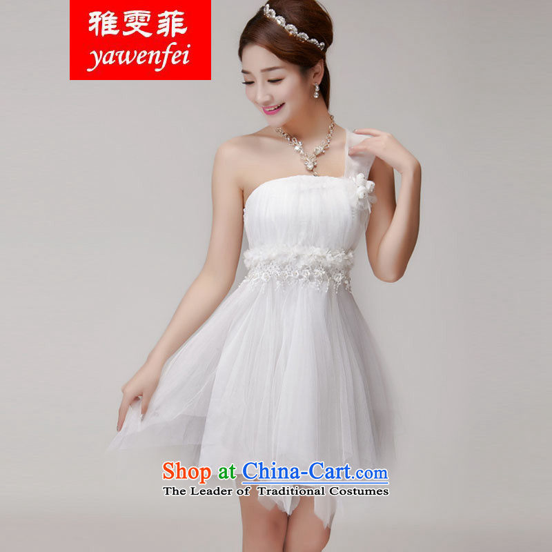 Ya Man Fei bridesmaid services 2015 new bridesmaid mission dress evening dresses and sisters skirts banquet in a small dress summer short apricot , L, Ya Man (yawenfei) , , , shopping on the Internet
