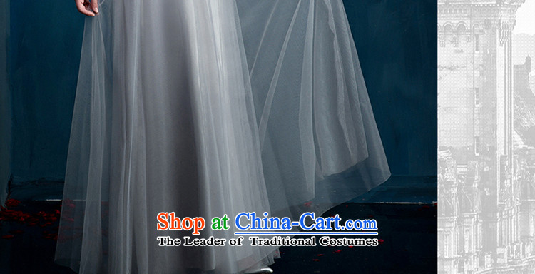 2015 Summer bride high-end evening dresses marriage gray long drink service lace engraving female wedding light gray M picture, prices, brand platters! The elections are supplied in the national character of distribution, so action, buy now enjoy more preferential! As soon as possible.
