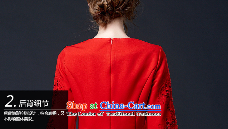 The OSCE Poetry Film 2015 Autumn replacing new heavy industry embroidery engraving Check cuff flower in the skirt red marriages bows dress female red L picture, prices, brand platters! The elections are supplied in the national character of distribution, so action, buy now enjoy more preferential! As soon as possible.