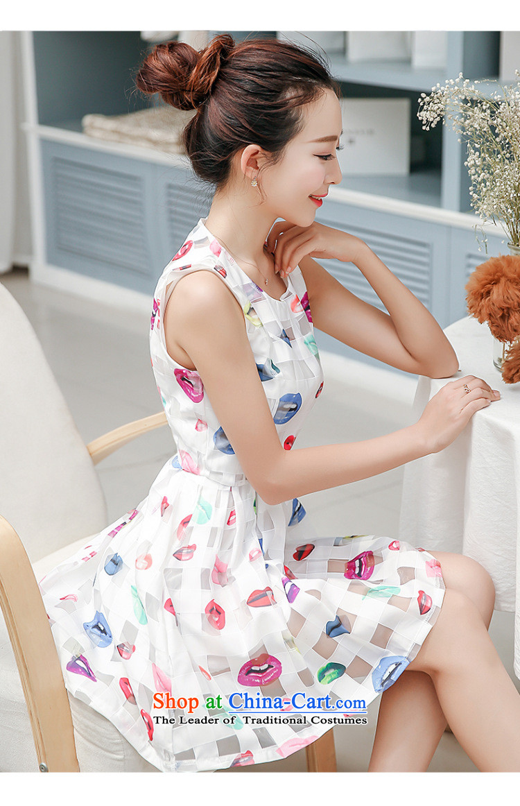The introduction of the Paridelles summer rain petals lips Sau San bon bon sleeveless tank dresses and White XL pictures, 40880140 price, brand platters! The elections are supplied in the national character of distribution, so action, buy now enjoy more preferential! As soon as possible.