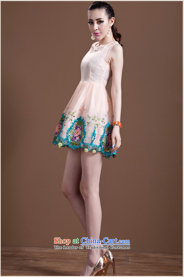 Hong Tai spring  new delta women WESTERN PRINCESS bon bon skirt embroidered embroidery OSCE root yarn dresses generation 2636029115 white S picture, prices, brand platters! The elections are supplied in the national character of distribution, so action, buy now enjoy more preferential! As soon as possible.