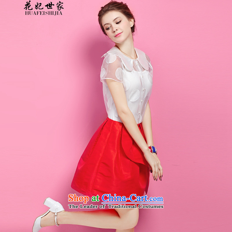 Take concubines and summer the saga of stylish shirt loose chiffon forming the Netherlands female package generation 263655585 white flowers, Saga Furs of HUA FEI FEI SHI JIA) , , , shopping on the Internet