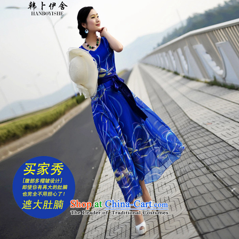 Korea also esher  fragmented female skirt dresses skirts and 339320550 Blue M Won Bin Abdullah Esher (HANBOYISHE) , , , shopping on the Internet
