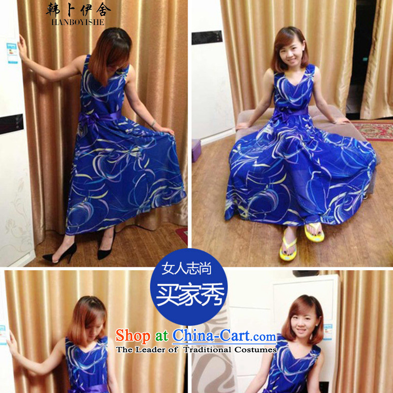 Korea also esher  fragmented female skirt dresses skirts and 339320550 Blue M Won Bin Abdullah Esher (HANBOYISHE) , , , shopping on the Internet