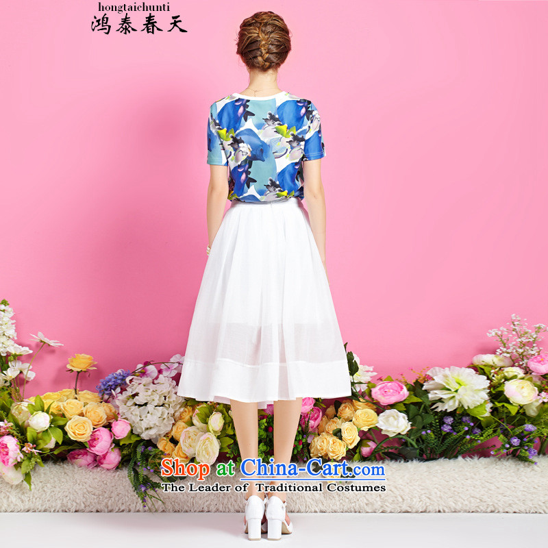 Hong Tai spring  with δ stamp round-neck collar T-shirt, long, two kits dresses generation 263653670 Suit M, Hong Tai spring (hongtaichuntian) , , , shopping on the Internet