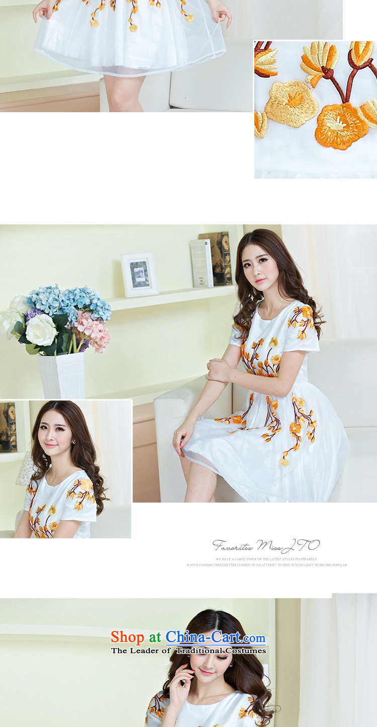 Rain family   should petals summer new women's dresses porcelain embroidery the lace Korean yarn short-sleeved generation 263605090 yellow S picture, prices, brand platters! The elections are supplied in the national character of distribution, so action, buy now enjoy more preferential! As soon as possible.