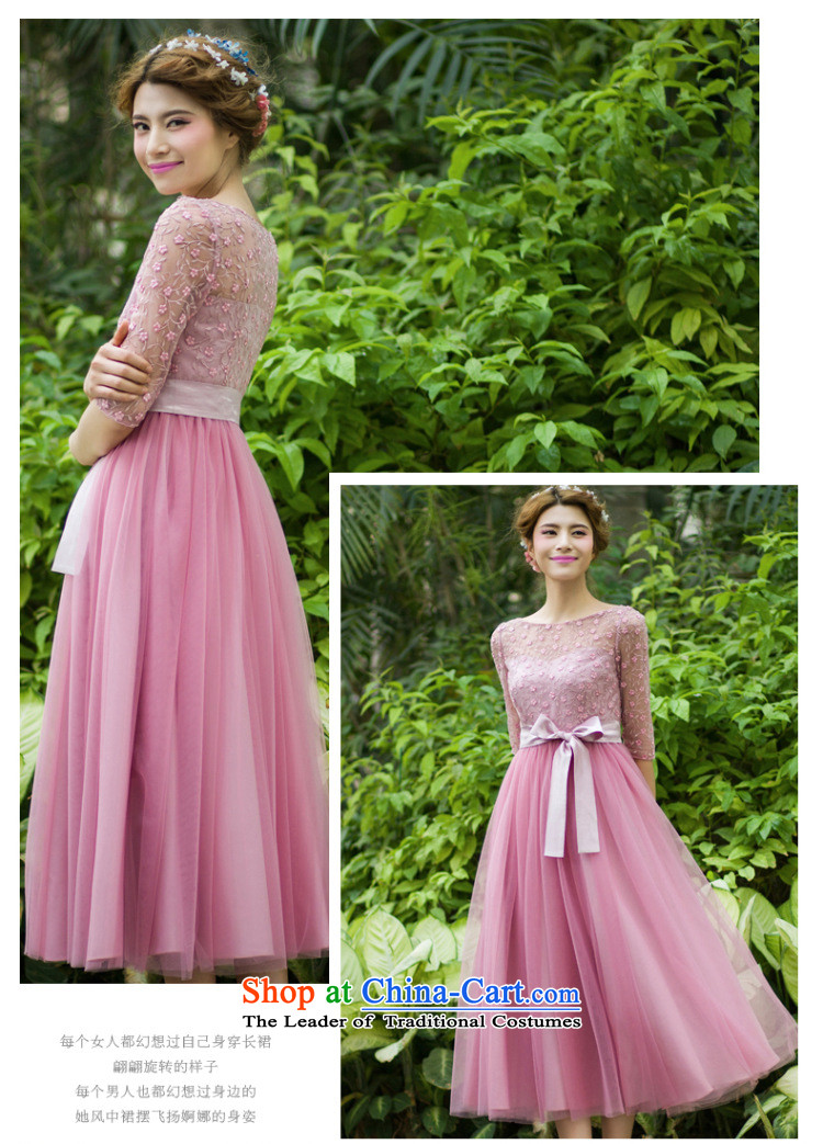 Take concubines and family summer new women in cuff chiffon Netting Embroidery in long skirt large dresses generation 263651280 pink XL Photo, prices, brand platters! The elections are supplied in the national character of distribution, so action, buy now enjoy more preferential! As soon as possible.