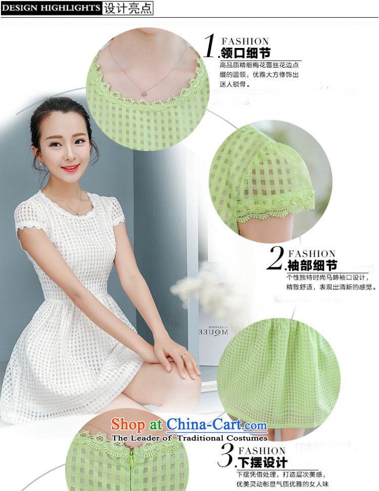 The family   should be summer rain petals new OSCE root yarn lace Korean dresses in Sau San 40880035 White 2XL Photo, prices, brand platters! The elections are supplied in the national character of distribution, so action, buy now enjoy more preferential! As soon as possible.