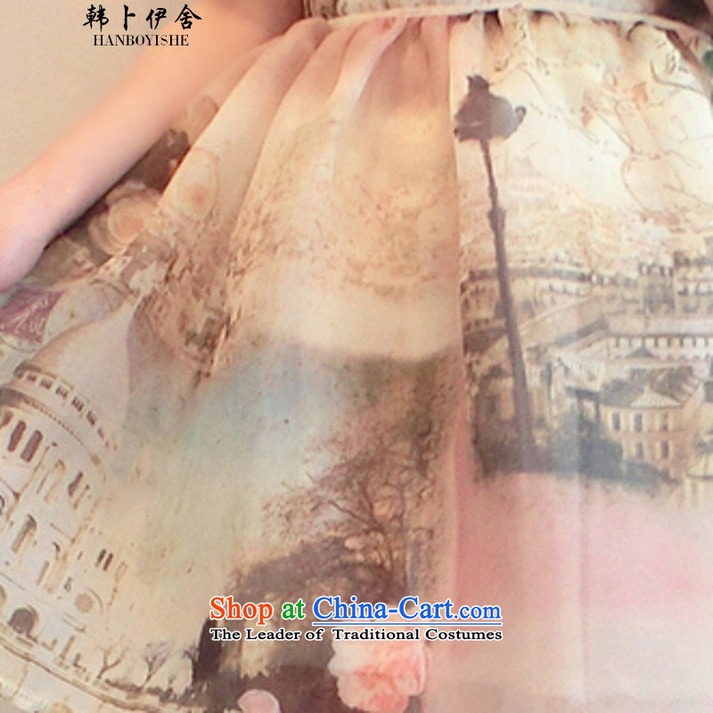Korea Pu esher  fragmented the yarn stamp short skirt vest skirt Fashion aristocratic dresses and 324824825 suit XL, Won Bin Abdullah Esher (HANBOYISHE) , , , shopping on the Internet