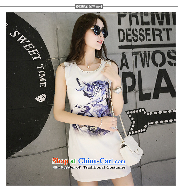 Take concubines and family Amoi singlet stamp graphics thin Sau San sleeveless stamp chiffon dresses and 425510336 White XL Photo, prices, brand platters! The elections are supplied in the national character of distribution, so action, buy now enjoy more preferential! As soon as possible.