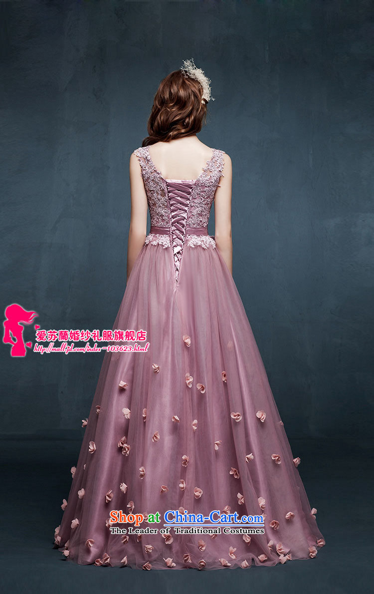 The new 2015 spring/summer long gown shoulders marriages bows to diamond jewelry bridesmaid evening dress the yarn color M brand, prices, picture platters! The elections are supplied in the national character of distribution, so action, buy now enjoy more preferential! As soon as possible.