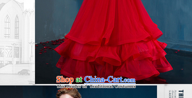 The bride her shoulders crowsfoot skirts red marriage video large stylish Ms. thin Europe at the reception evening dresses RED M picture, prices, brand platters! The elections are supplied in the national character of distribution, so action, buy now enjoy more preferential! As soon as possible.