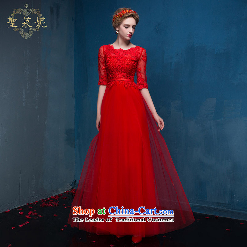 The Holy her in the summer of 2015, the new large high-end marriages bows Ms. dress fifth cuff dresses RED M holy her sheng lai ni) ( , , , shopping on the Internet