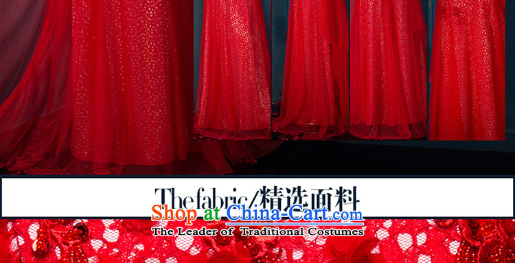 The Holy her in the summer and autumn 2015 new bride dress Korean Red shoulders stylish long bride bows large dress video thin, Wedding Dress Red L picture, prices, brand platters! The elections are supplied in the national character of distribution, so action, buy now enjoy more preferential! As soon as possible.