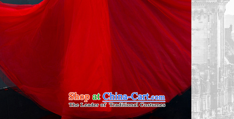 The bride her Korean gauze shoulders red wedding dress larger video thin large elegant align to long skirt Korean dresses evening dresses banquet red L picture, prices, brand platters! The elections are supplied in the national character of distribution, so action, buy now enjoy more preferential! As soon as possible.