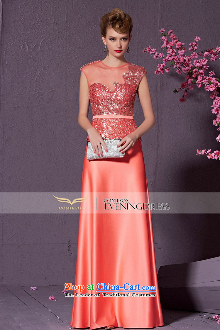 The kitsune style on-chip creative banquet hosted the annual dinner dress suit will elegant long bride wedding dress evening drink service 30902 red-orange L picture, prices, brand platters! The elections are supplied in the national character of distribution, so action, buy now enjoy more preferential! As soon as possible.