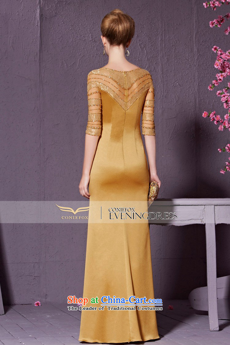 In Golden Fox cuff creative banquet evening dresses Sau San long marriages services under the auspices of the annual bows dress will bridesmaid dress 30915 Golden XL Photo, prices, brand platters! The elections are supplied in the national character of distribution, so action, buy now enjoy more preferential! As soon as possible.