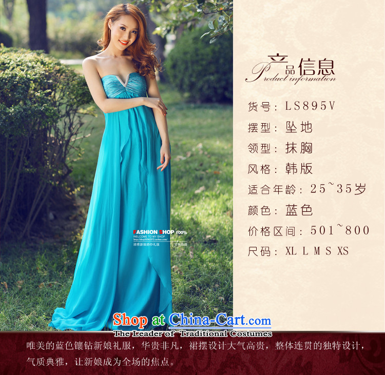 Wedding dress Kyrgyz-american married new anointed arts 2015 Chest Korean dress to align the bride dress green S LS895V picture, prices, brand platters! The elections are supplied in the national character of distribution, so action, buy now enjoy more preferential! As soon as possible.