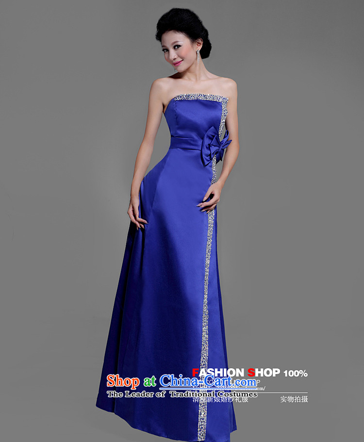 The Korean version of luxury bride wedding dress * blue spatula chest bow tie dress *LS207 bride dress blue XL Photo, prices, brand platters! The elections are supplied in the national character of distribution, so action, buy now enjoy more preferential! As soon as possible.
