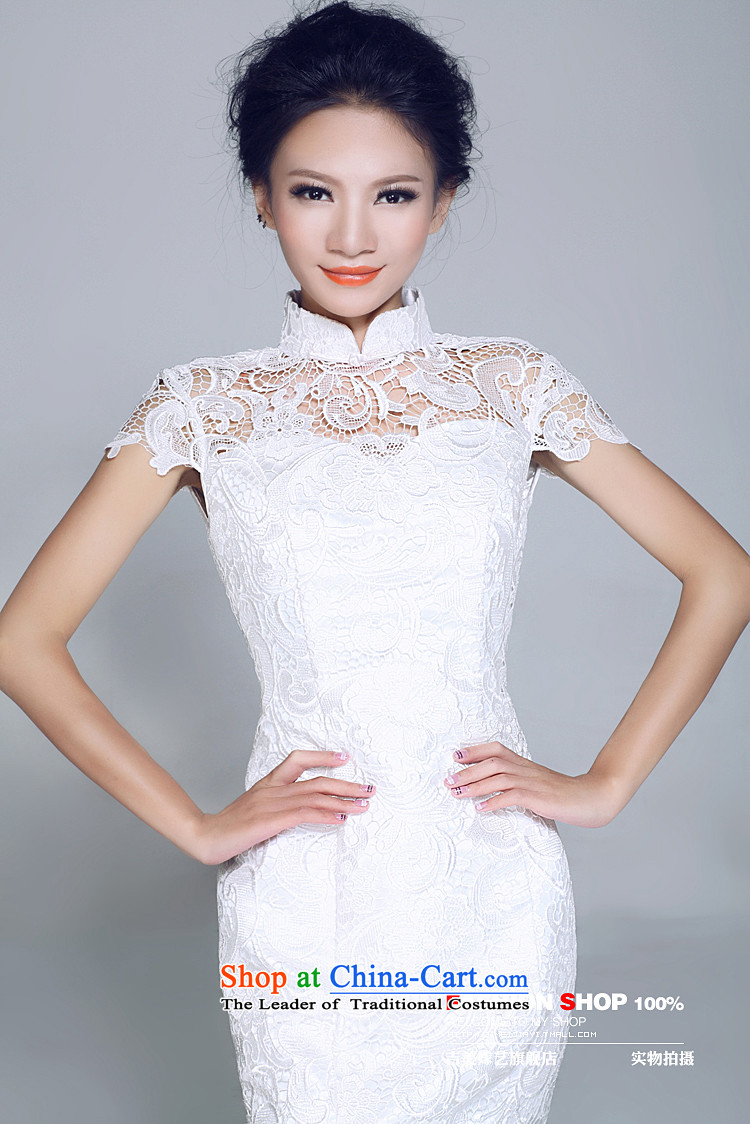 Lace wedding dress Kyrgyz-american married arts new 2015 back to align the Korean bridal dresses LT6052 tail zipper XL Photo, prices, brand platters! The elections are supplied in the national character of distribution, so action, buy now enjoy more preferential! As soon as possible.
