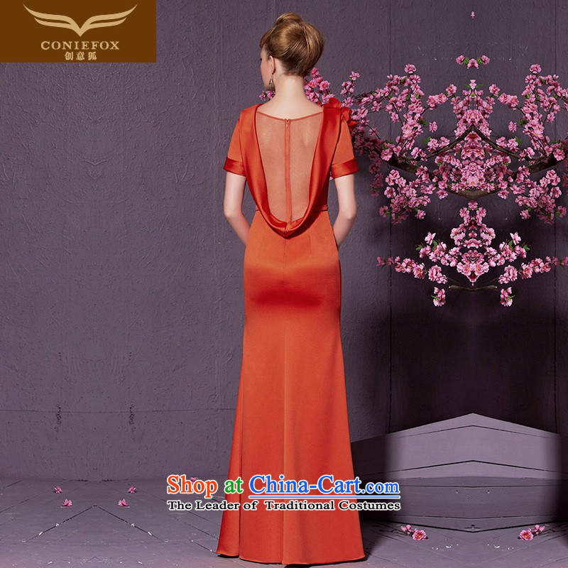 Creative Fox stylish and elegant banquet dress long marriages bows services video thin foutune bridesmaid dress suit will preside over 30925 in red , L, creative Fox (coniefox) , , , shopping on the Internet