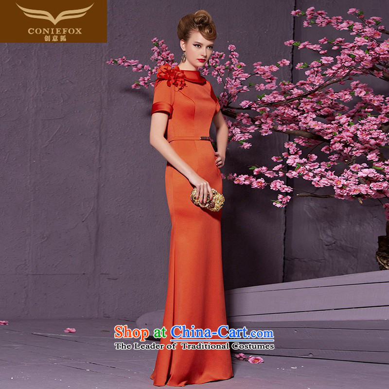 Creative Fox stylish and elegant banquet dress long marriages bows services video thin foutune bridesmaid dress suit will preside over 30925 in red , L, creative Fox (coniefox) , , , shopping on the Internet