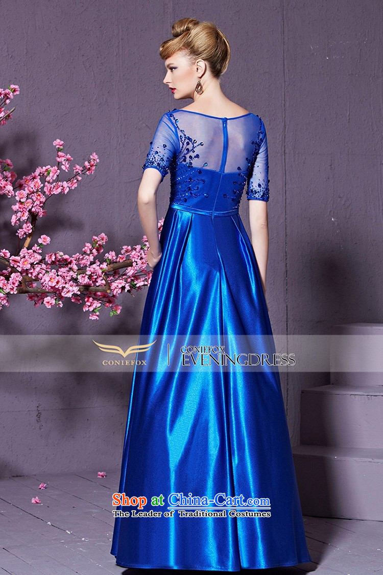Creative Fox stylish V-Neck banquet evening dresses lei silk-screened by the long evening dress services under the auspices of the annual bows dress wedding dress skirt blue XXL pictures, 30,929 investments amounting price, brand platters! The elections are supplied in the national character of distribution, so action, buy now enjoy more preferential! As soon as possible.