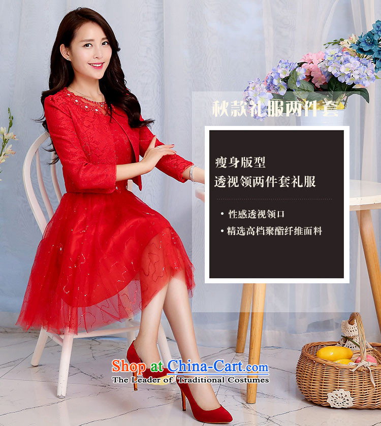 Cover Story 2015 new lace temperament + short skirt get dress jacket, two kits wedding bride back to large door onto marriage bows dress red XL Photo, prices, brand platters! The elections are supplied in the national character of distribution, so action, buy now enjoy more preferential! As soon as possible.