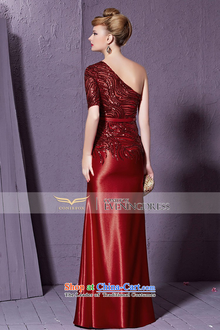 Creative Fashion shoulder dresses Fox Sau San long red marriages evening drink service Wedding banquet service video thin welcome dress skirt 30931 Red L picture, prices, brand platters! The elections are supplied in the national character of distribution, so action, buy now enjoy more preferential! As soon as possible.
