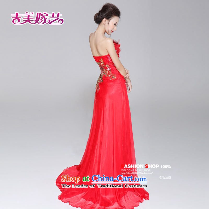 Wedding dress Kyrgyz-american married Korean version of the new arts princess LT659 dress anointed chest video thin tail bridal dresses red 10#, Kyrgyz-american married arts , , , shopping on the Internet